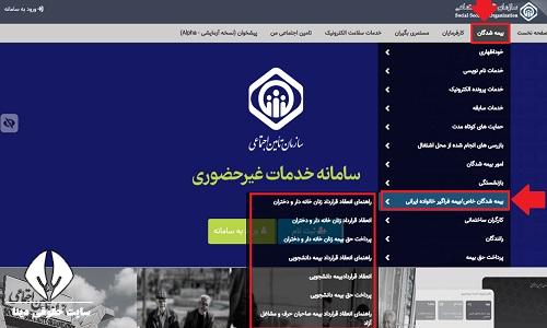 ورود به سامانه تامین اجتماعی eservices tamin ir